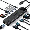 Lemorele Docking Station Gigabit Ethernet, 13-in-1 USB C Hub con 2*HDMI 4K, 4*US