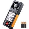 TopTes TS-301 Anemometro Misuratore di velocità del vento con display LCD da 2,2