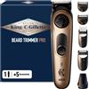 King C. Gillette Rasoio Elettrico Barba Pro, Regolabarba Uomo, Selettore di Prec
