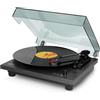 Lenco LS-10BK Giradischi Vinili - con altoparlanti integrati - trasmissione a ci