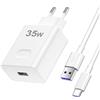 ACAGET 35W Caricabatterie per Super-Charge per HONOR 400 Lite 5G 200 90Lite | Ca