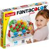 Quercetti Fantacolor Junior,Gioco Educativo Mosaico Bambini 3D con Bottoni Color