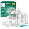 Philips Avent Natural Response set regalo in vetro con 3 biberon da 120 ml e 2 d