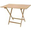 rusepin TAVOLO TAVOLINO PIEGHEVOLE BIRRERIA LEGNO NATURALE RICHIUDIBILE 60x80 CM