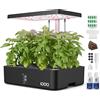 iDOO 12 baccelli Smart Garden, Giardino Intelligente con Timer Automatico LED La