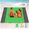 Henrycares Coperta da spiaggia da picnic, extra large, 250 x 200 cm, impermeabile a prova d