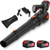 Nexalite Soffiatore a batteria 21V con 2 batterie 4.0Ah, 3 velocità, 494 CFM | Velocità d