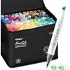 Ohuhu Pennarelli Alcol 120 Pennello & Scalpello Set Arte per Illustrazione | Dop