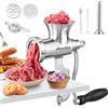 Hanchen Tritacarne manuale in acciaio inox n. 5, tritacarne a spruzzo, tritacarn