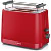Bosch TAT3M124 Tostapane Compatto, 950 Watt, Spegnimento Automatico, Rosso | Tos
