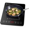 Amzchef Piastra a Induzione Singolo AMZCHEF, da 2000 W con design sottile, 20 livelli di