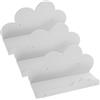 3 Pcs Espositore Per Oggetti Da Collezione Mensola Muro Forma Di Nuvola