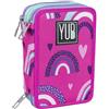 SEVEN ASTUCCIO 3 ZIP MAGIC WORLD YUB SEVEN 3 Scomparti. L'Astuccio 3 Zip MAGIC WORLD