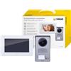 Vimar K40910 Kit Videocitofono Monofamiliare da Parete, Grigio la Targa e Bianco