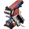 FERM Levigatrice da Banco Combinata 350W - 150mm. Include 2 Nastri Abrasivi (G80
