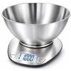 Boston Tech Bilancia Cucina Digitale con Ciotola Rimovibile in Acciaio Inox, Bil