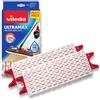 Vileda UltraMax Ricarica per Scopa Piatta, Microfibra, Blanc/Rouge, 2 Unité (Lot