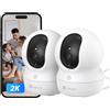 EZVIZ 2K Telecamera WiFi Interno, Videocamera Sorveglianza Interno 360° Pan/Tilt