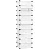 SONGMICS Scarpiera a 10 Scomparti, Scaffale Componibile in Plastica, Armadietto