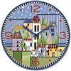 Egan orologio Paese Mio ceramica blu 35 cm