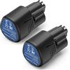 ASUNCELL 2 batterie agli ioni di litio da 4000 mAh per Dremel 8260 8240 8250, st