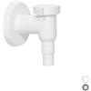 GO PLAST Raccordo Sifone Scarico Lavatrice Esterno con Valvola Non Gopla Ø 32 Bianco