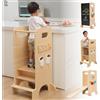 Olvy Kids 4-in-1 Montessori Torretta Apprendimento - Learning Tower - Scaletta L