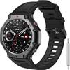 CHULN Cinturino in Morbido Silicone Compatibile con Amazfit T-Rex 3, Ajustable S