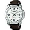 Casio Collection MTP-1314PL-7AVEF, Orologio da polso Uomo, Bianco (Bianco/Marron