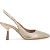 Melluso Décolleté donna slingback in pelle platino d192q