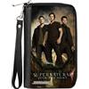 Supernatural PU Zip Around Wallet Rectangle SUPERNATURAL Dean, Sam & Castiel Standing Pose JO