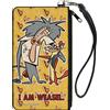 I am Weasel Canvas Zipper Wallet SMALL I AM WEASEL IR Baboon and IM Weasel Pose and Title Lo