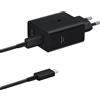 Samsung EP-T5020 Caricabatterie originale 50W Super Fast Charging, 2 porte USB T