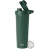 Simple Modern Borraccia Shaker in Acciaio Inossidabile con Pallina | Bicchiere Isolato in Metallo per Mix di Proteine, Frullati e Pre-Workout | Rally | 710ml | Forest
