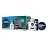 NIVEA MEN Kit, Confezione Regalo Uomo con Balsamo Sensitive Dopobarba da 100 ml, Deodorante Roll-On da 50 ml e Nivea Men Creme 75 ml, Set Skincare Uomo con Pochette in Omaggio