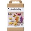 Creativ Craft Kit Needle Felting, Animals in Water, Contents: Wool, Needles and Holder,