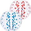 VEVOR 2 x 1,2 m Pallone Paraurti Soccer Pallone Paraurti Gonfiabile Blu + Rosso