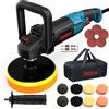 ENEACRO Lucidatrice Auto Rotativa 1400W | Kit Lucidatura Auto con 7 Velocità (13
