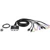 ATEN Switch KVM cavo USB HDMI/audio a 2 porte con selettore porta remota (ATEN C