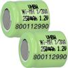 vhbw 2x Batteria per 1/3AA 250mAh 1,2V