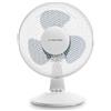 TROTEC TVE 10 ventilatore da tavolo silenzioso, 25 W, bianco | Diametro 23 cm, oscillazione 80°, 2 velocità e funzionamento molto silenzioso