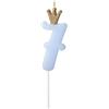 PartyDeco SCU6-7-001J - Candela di compleanno con numero 7, 9,5 cm, numero 7