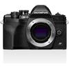 Olympus Fotocamera Olympus OM-D E-M10 Mark IV con sistema Micro Quattro Terzi Olympus, sensore da 20 MP, schermo LCD per selfie, mirino elettronico, video 4K, potente messa a fuoco automatica, Wi-Fi, nero