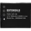 EXTENSILO Batteria per Casio Exilim EX-ZR100 EX-H35 EX-FC300S EX-H30 EX-H30BK 1800mAh 3,7V