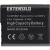 EXTENSILO Batteria per Sony Cybershot DSC-H90B DSC-HX10V DSC-H9B DSC-HX20V 1020mAh 3,6V