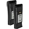 vhbw 2x Batteria per Motorola CP380 CP360 CP340 CP250 CP200D CP200XLS 1400mAh 7,2V