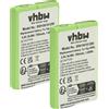vhbw 2x Batteria per DeTeWe Eurix 250 260 Style 700mAh