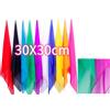 PremiumTech 10 Foulard di Seta Magia Multicolore Ultraleggeri per Prestigiatore Scena