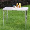 Tavolo PicNic Campeggio Alluminio 90x60 H70cm Pieghevole Valigetta 2altezze