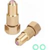 Ugello in ottone con collare zigrinato per controllo flusso/nebbia - 1,0 mm o 1,